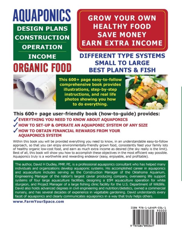 Aquaponics Design Plans, Construction, Operation, and Income Organic Food Back