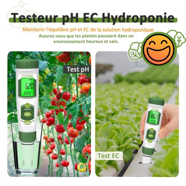 pH Mètre Électronique Hydroponique Détails